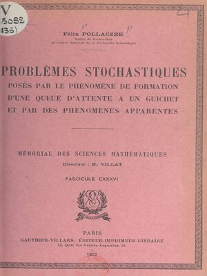 cover image of Problèmes stochastiques